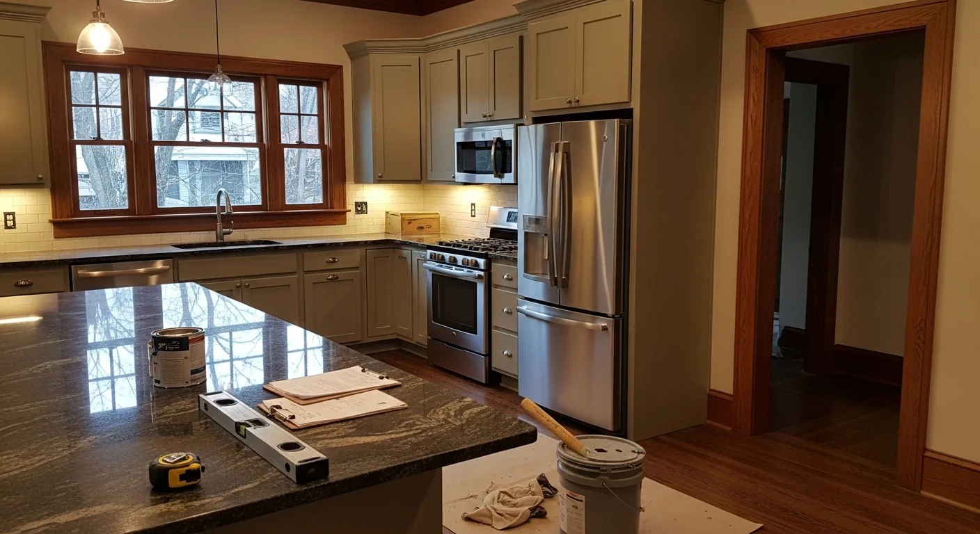 General contractor team working on residential remodeling project in Atlanta