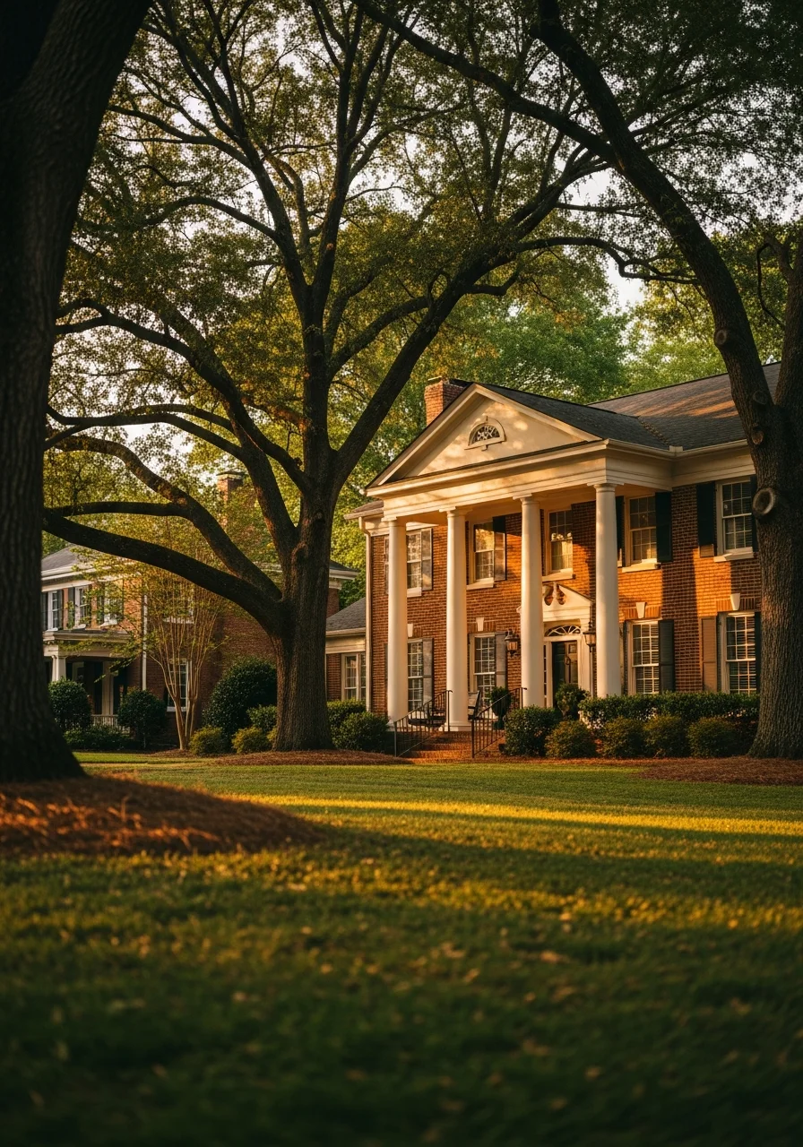 Charming Decatur residential home with mature trees, brick exterior, and welcoming front porch typical of the area.